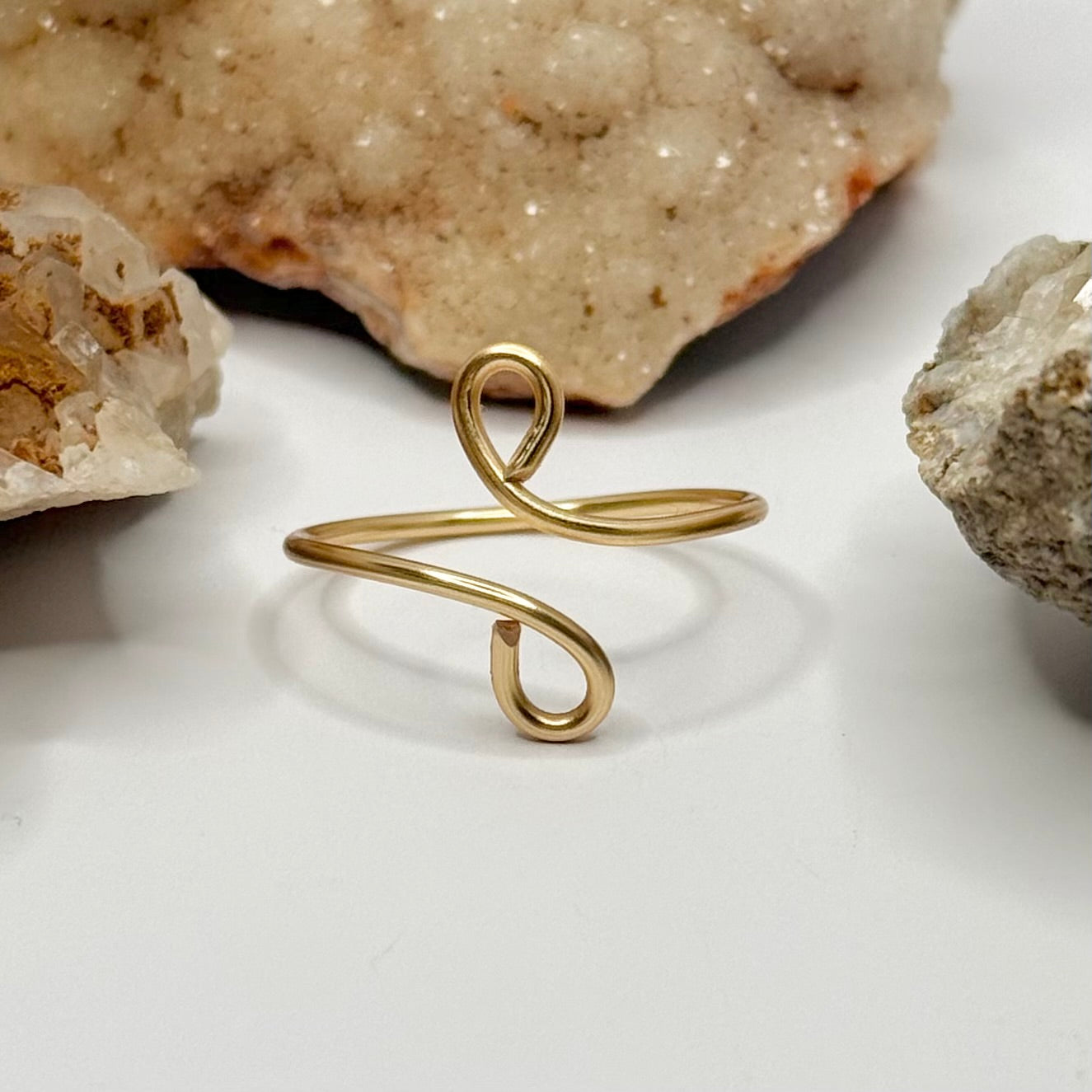 Gold Bypass Ring