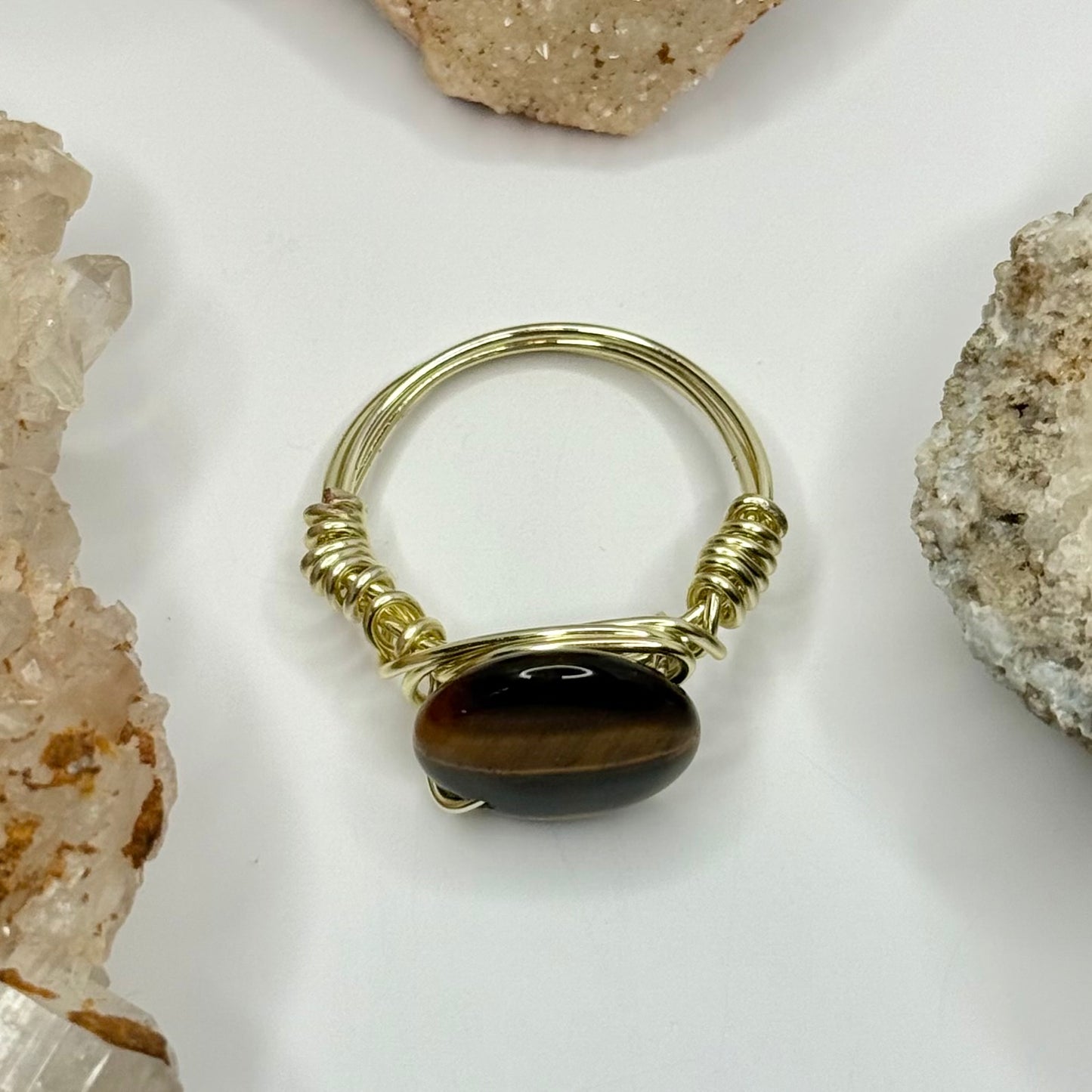 Gold Tigers Eye Ring