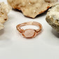 Rose Gold Pink Beryl Ring