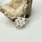 Silver Foe Pearl Flower Ring