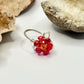 Silver Red Flower Ring