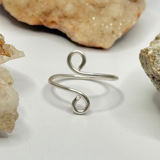 Silver Bypass Ring