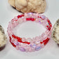 Silver Resin Beaded Wrap Bracelet