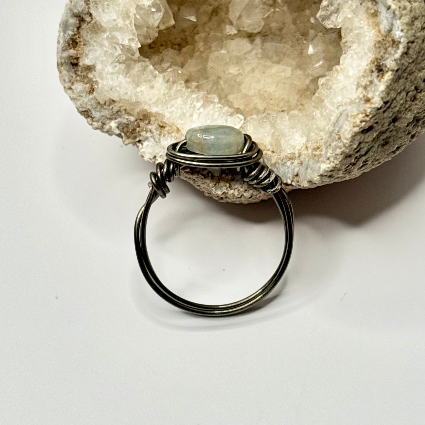 Charcoal Beryl Ring