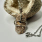 Silver Turritella Agate Necklace