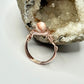 Rose Gold Red Vein Jasper Ring