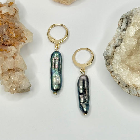 Gold Plated Shell Earrings