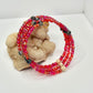 Beaded Dendritic Agate and Red Vein Jasper Bracelet