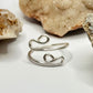 Silver Coil Bypass Ring