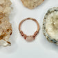 Rose Gold Pink Beryl Ring