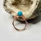 Rose Gold Dyed Howlite Ring