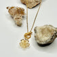 Gold Flower Toggle Necklace