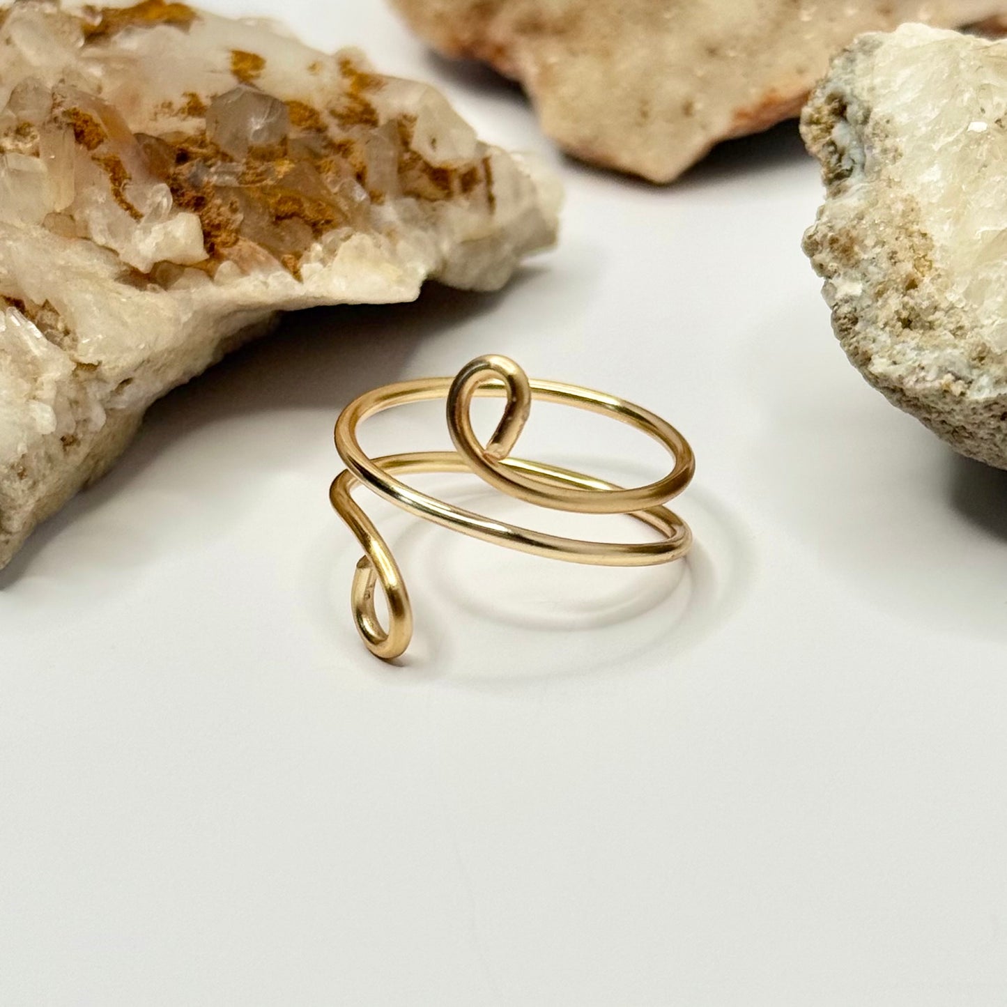 Gold Wrap Bypass Ring