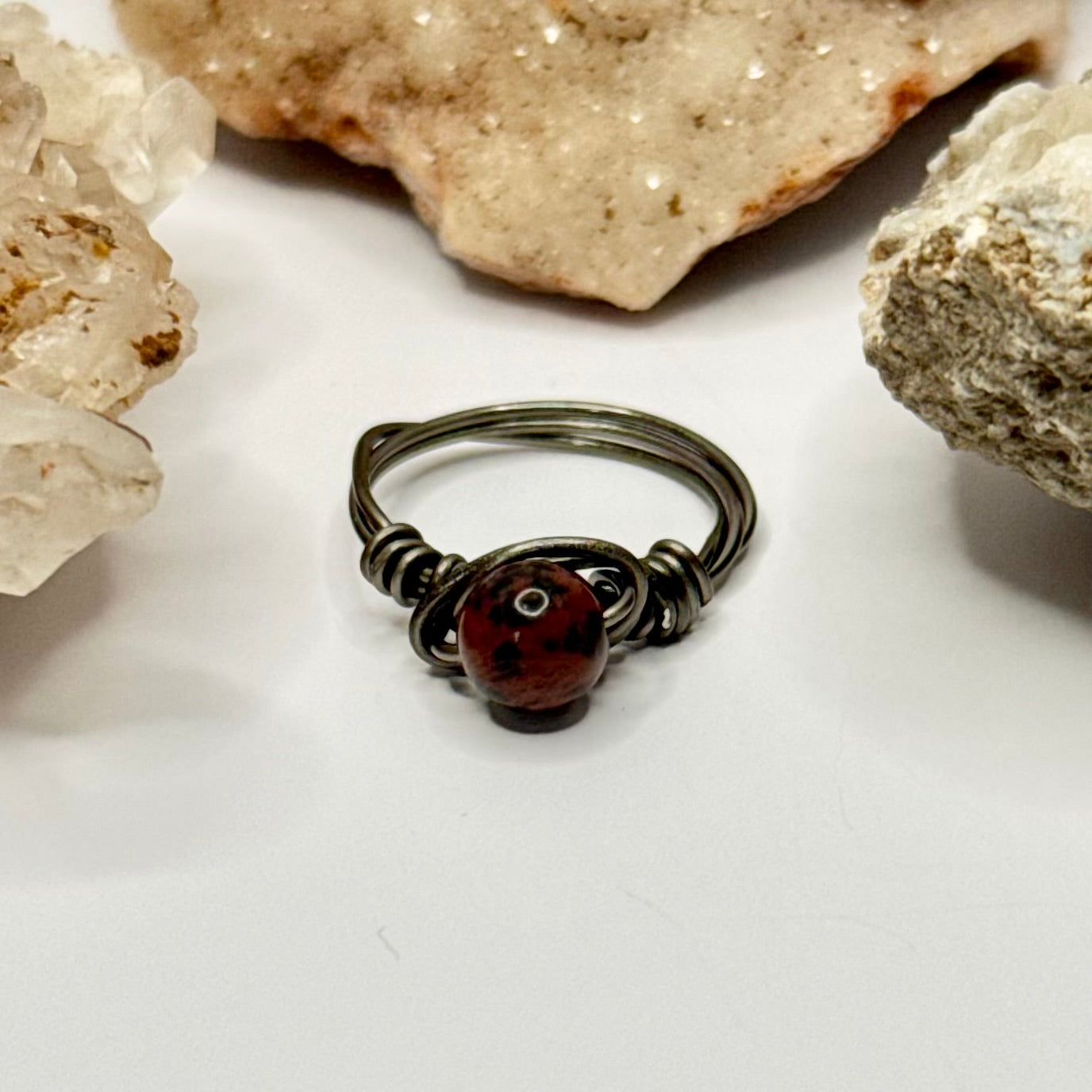 Charcoal Jasper Ring