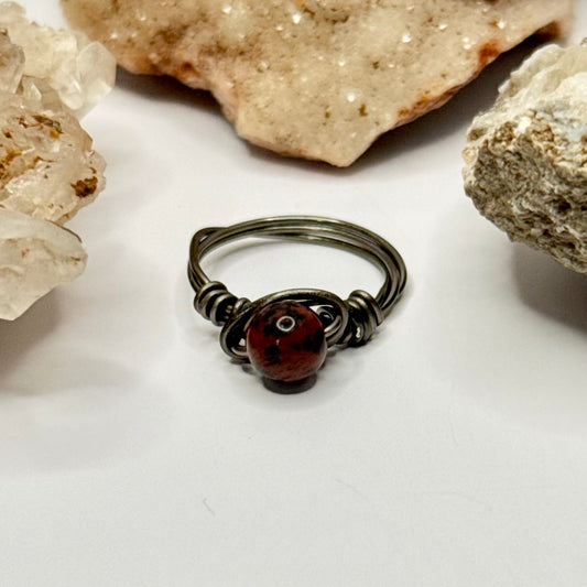 Charcoal Jasper Ring