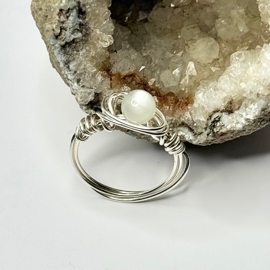 Sterling Silver Moonstone Ring