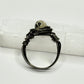 Charcoal Dalmatian Jasper Ring