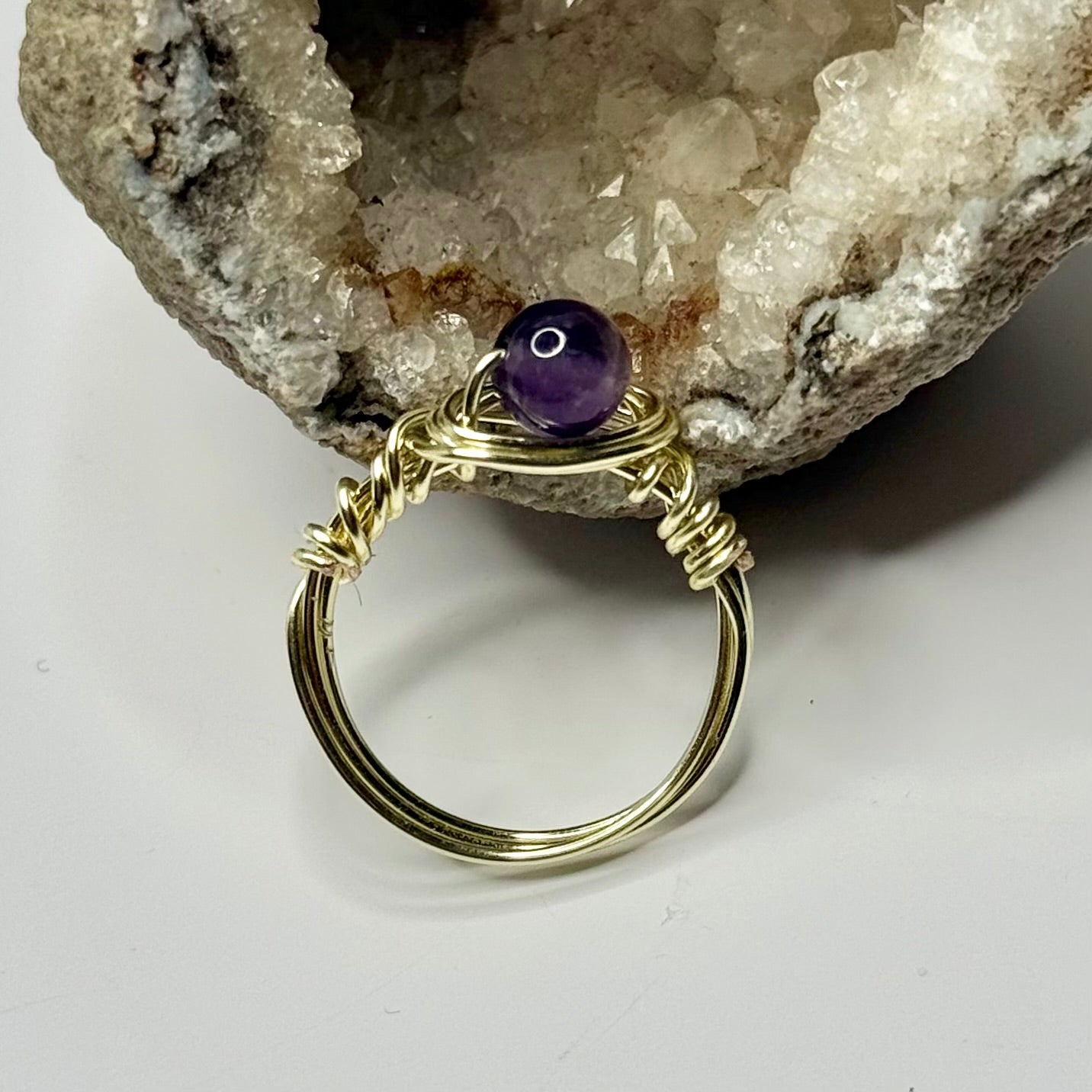 Gold Amethyst Ring