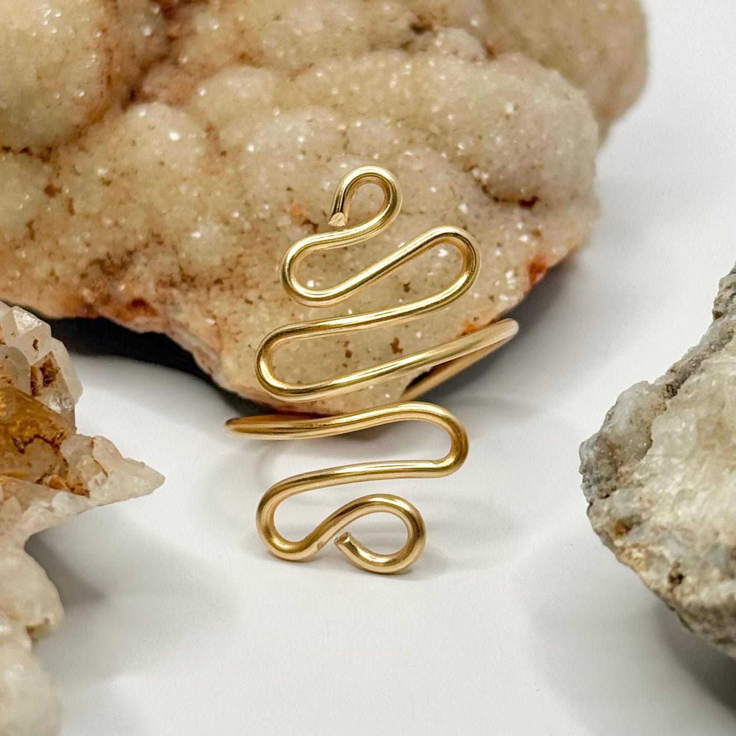 Gold Coiled Wrap Ring