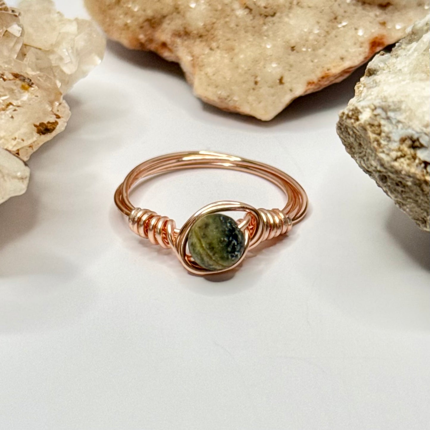 Rose Gold Serpentine Ring