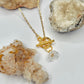 Gold Flower Toggle Necklace