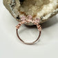 Rose Gold Pink Beaded Ring