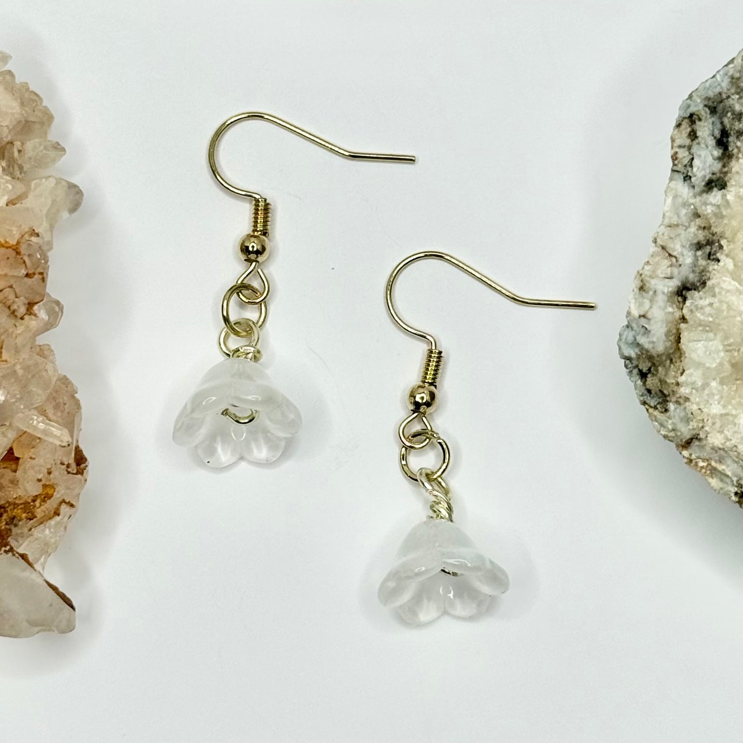 Gold Flower Earrings