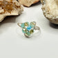 Silver Blue Flower Ring