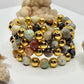 Gold Ocean Jasper Wrap Bracelet