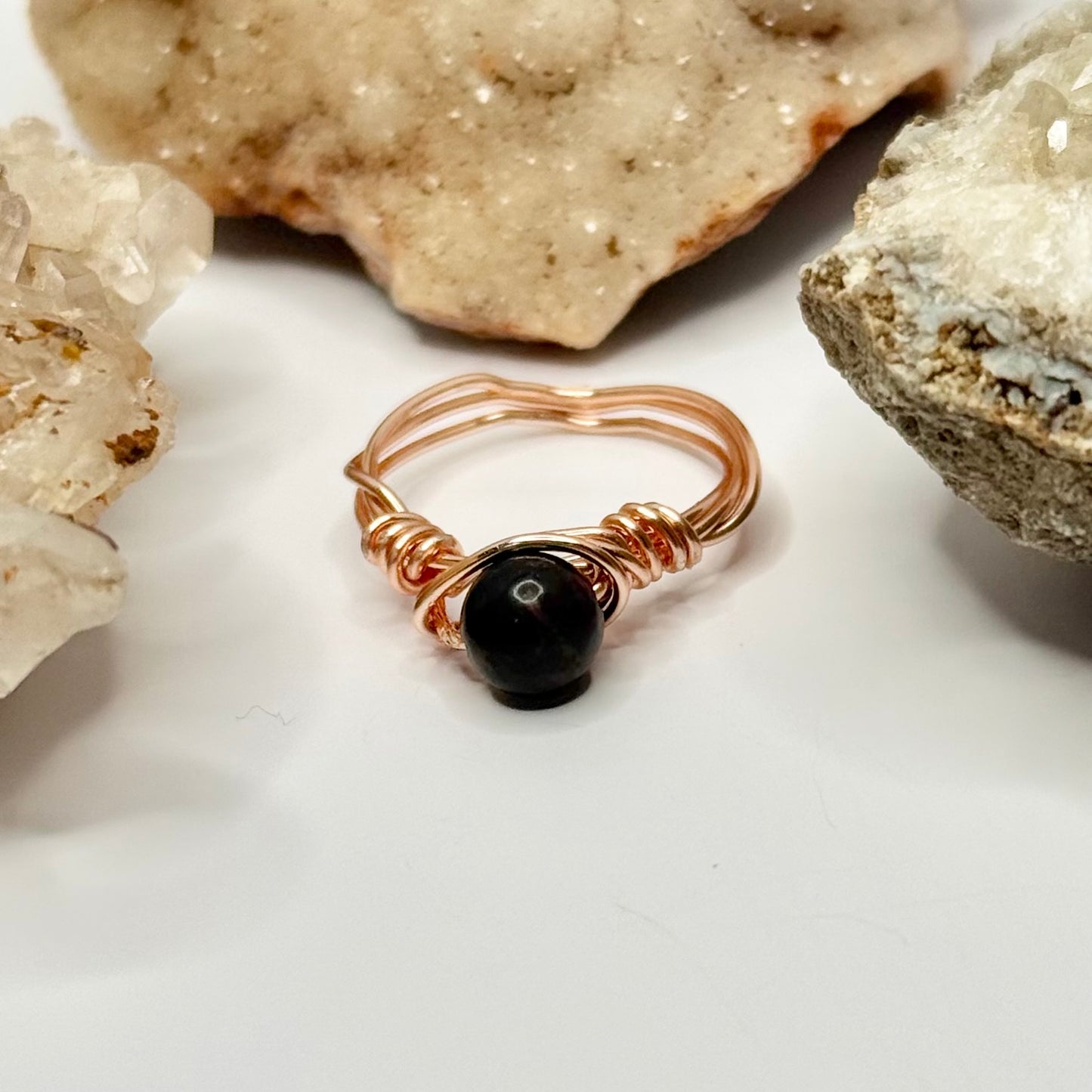 Rose Gold Jasper Ring