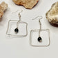 Sterling Silver Moss Agate Dangles