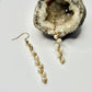 Gold Pearl Dangle Earrings