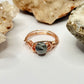 Rose Gold Crazy Lace Agate Ring