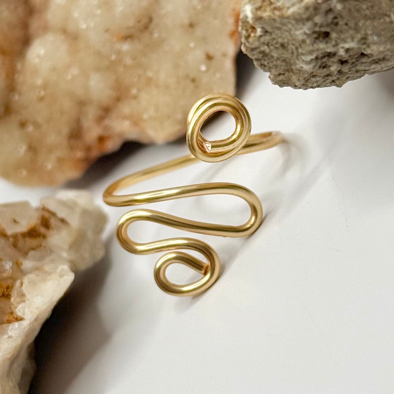Gold Coil Wrap Ring