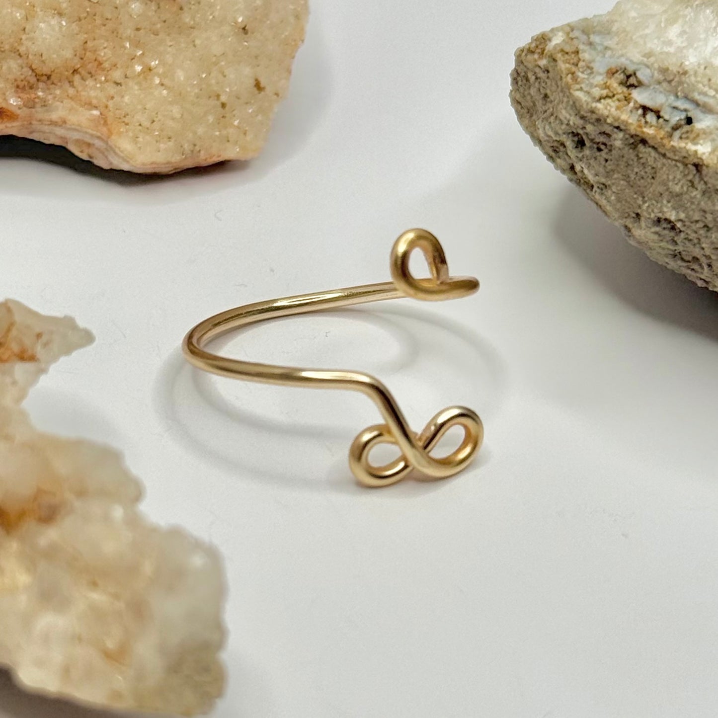 Gold Bypass Ring