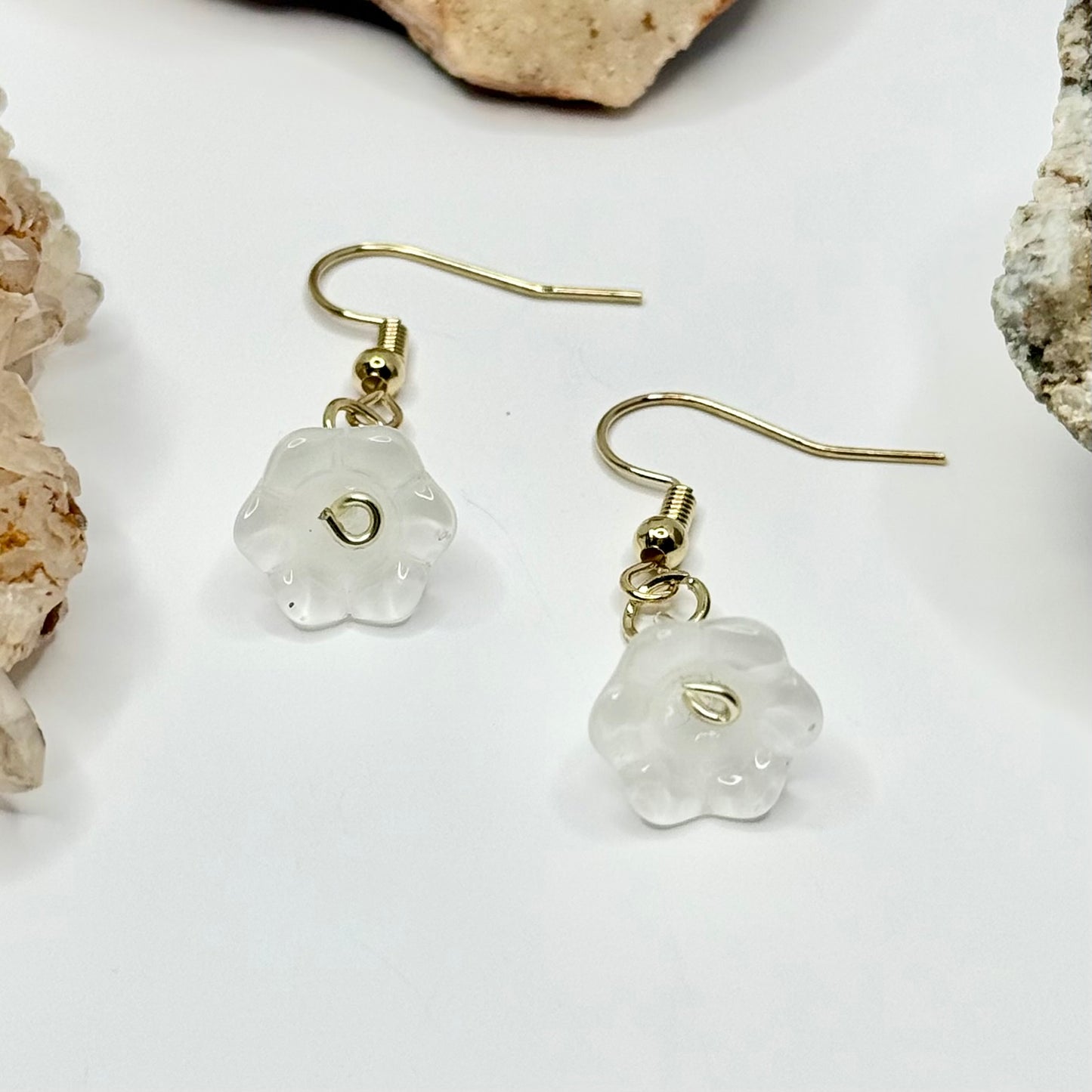 Gold Flower Earrings