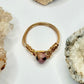 Gold Plated Rhodonite Ring