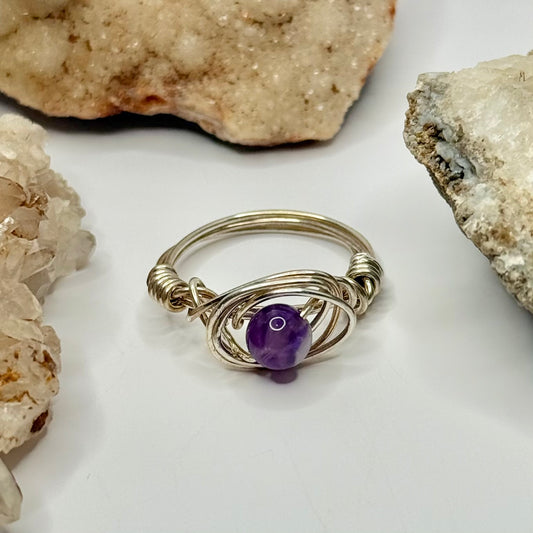 Sterling Silver Amethyst Ring