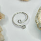 Silver Bypass Ring