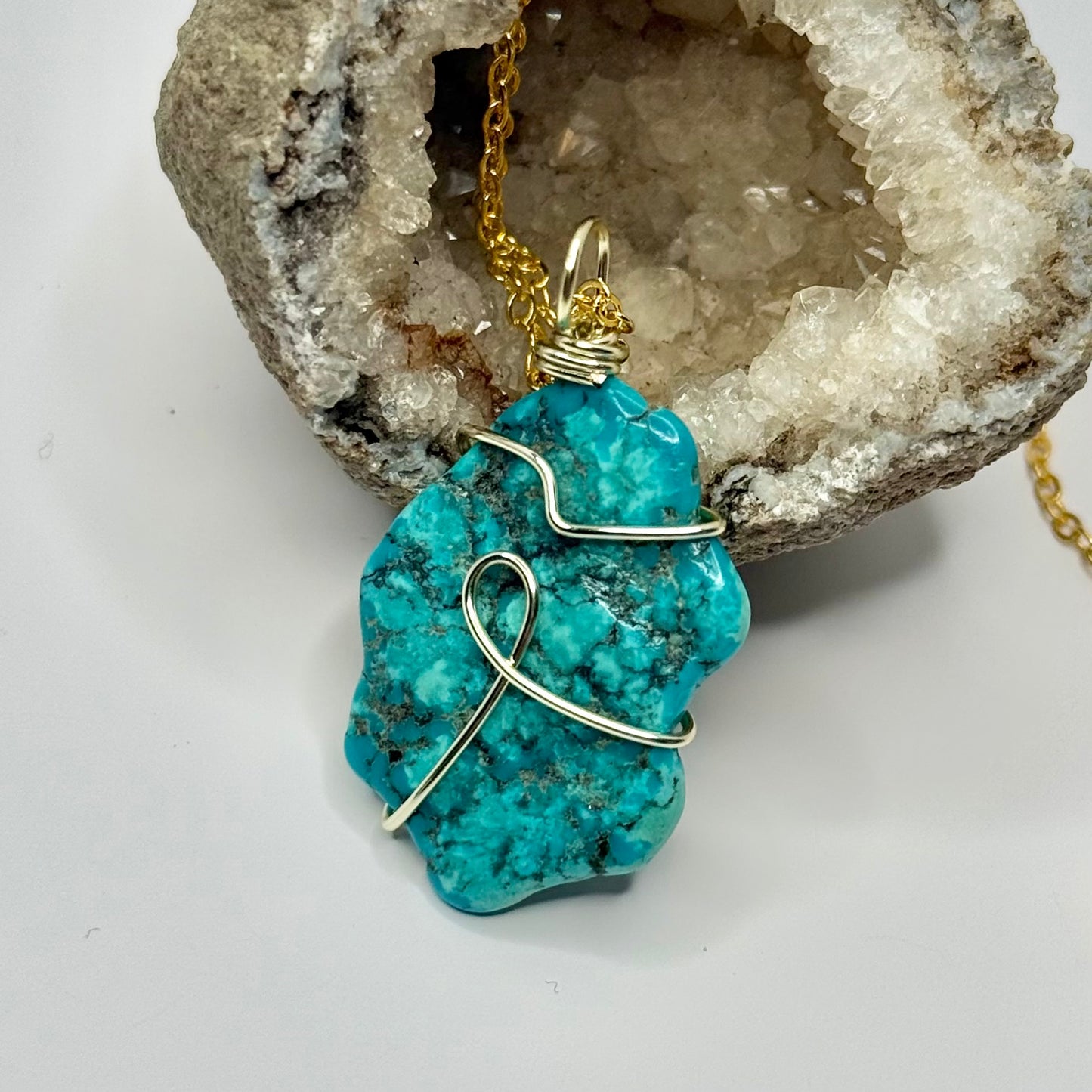 Gold Turquoise Necklace