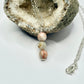 Silver Unakite and Red Vein Jasper Necklace