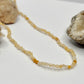 Yellow Carnelian Beaded Necklace