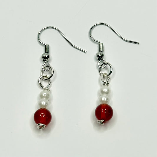 Silver Carnelian Earrings