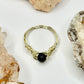 Gold Obsidian Ring