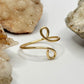Gold Bypass Ring