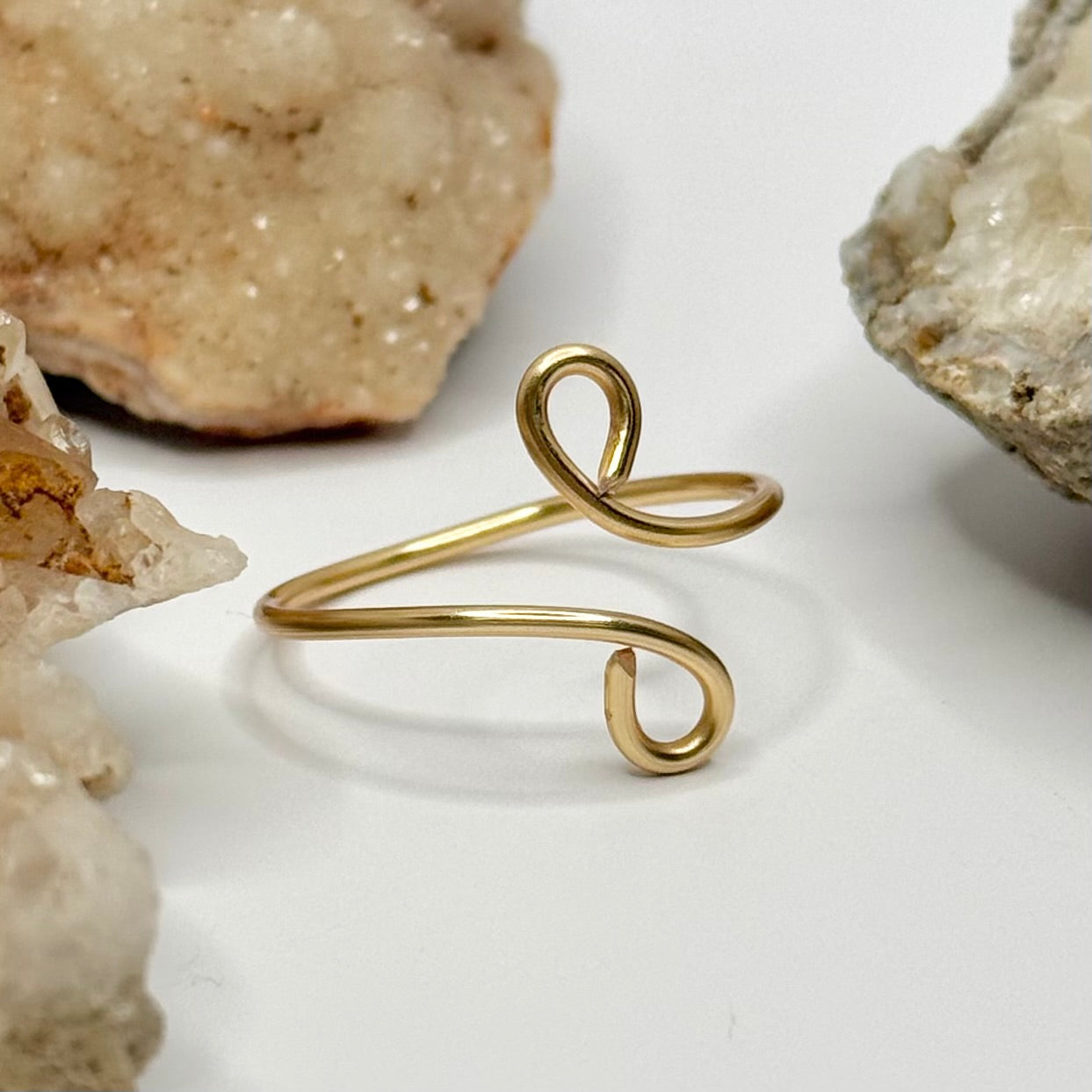 Gold Bypass Ring