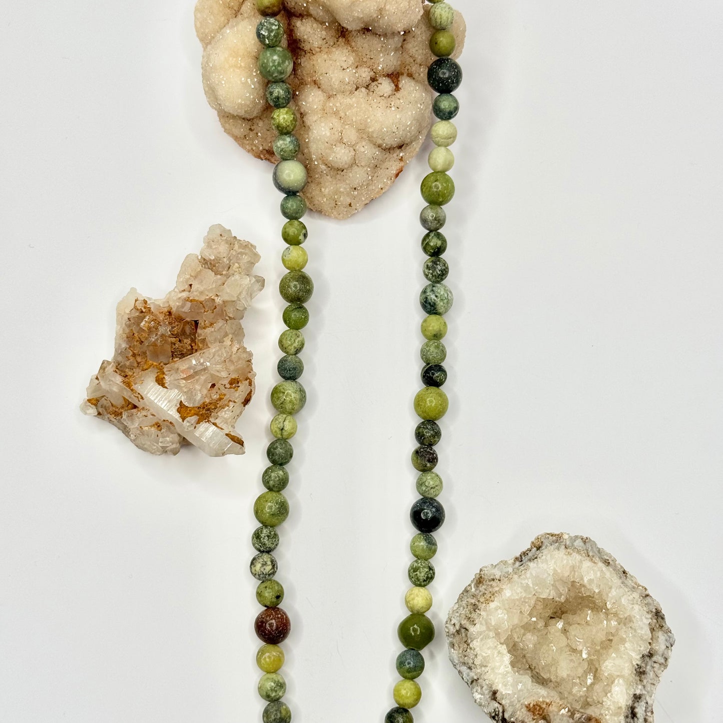 Gold Serpentine Beaded Necklace