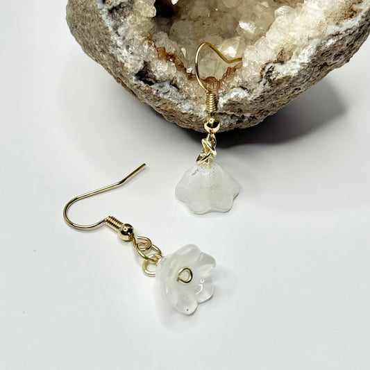 Gold Flower Earrings