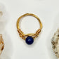 Gold Plated Lapis Ring