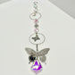 Silver Butterfly in a Bubble Suncatcher